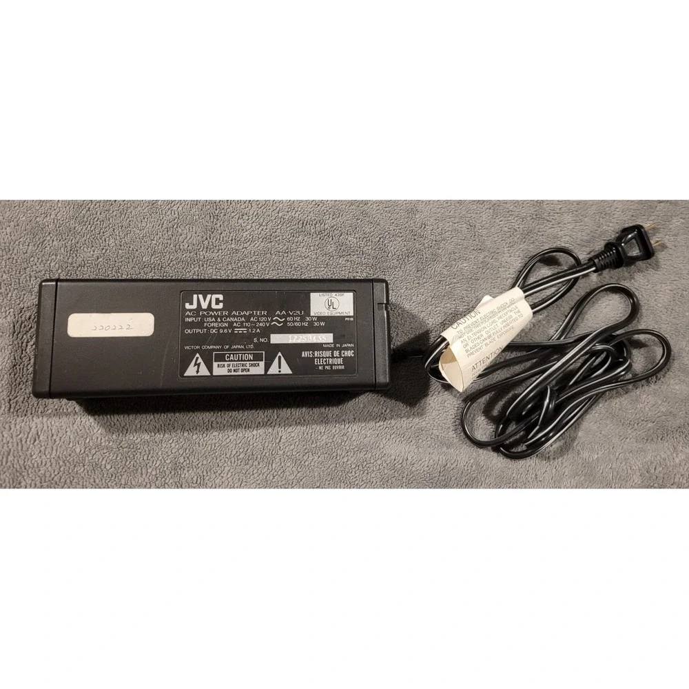 JVC AA-V2U AC Power Adapter Battery Charger Camcorder Tested Working